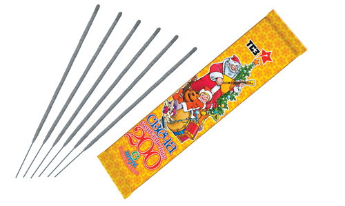  Бенгальские свечи 6 шт 200 мм в пакете  в Луге