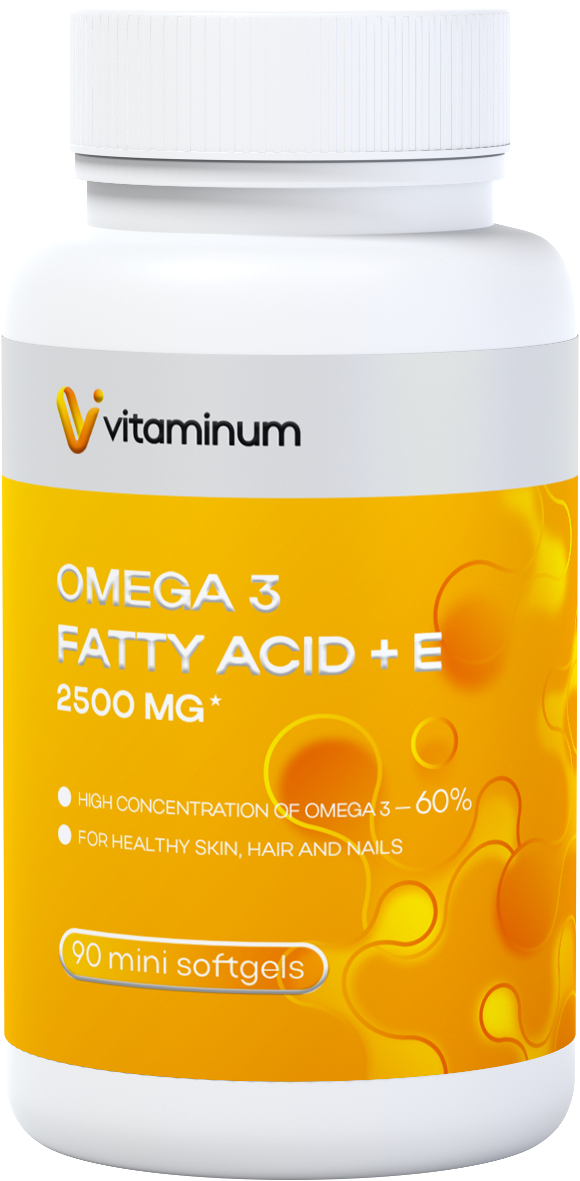  Vitaminum ОМЕГА 3 60% + витамин Е (2500 MG*) 90 капсул 700 мг   в Луге